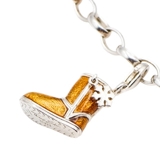 Thomas Sabo Sterling Silver Ugg Boot Charm Pendant With Snowflake Accent