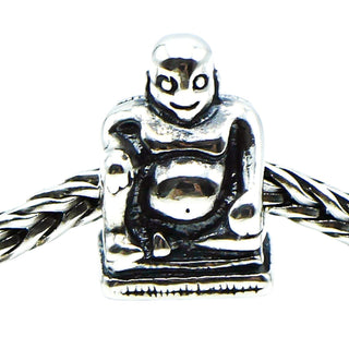 Trollbeads Buddha Bead Sterling Silver Charm