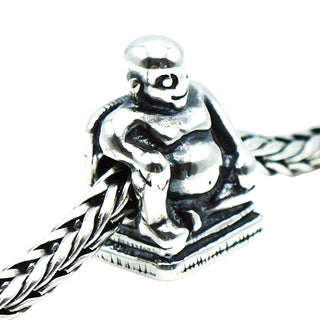 Trollbeads Buddha Bead Sterling Silver Charm
