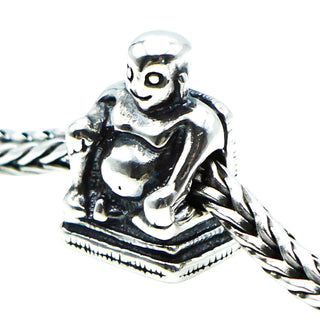 Trollbeads Buddha Bead Sterling Silver Charm