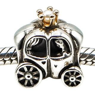 Pandora Royal Carriage Sterling Silver & 14K Gold Fantasy Charm with Pearl
