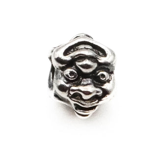 TROLLBEADS RARE Eight Faces Bead Sterling Silver Charm