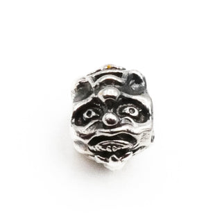 TROLLBEADS RARE Eight Faces Bead Sterling Silver Charm