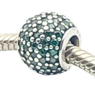 Pandora Emerald Green Pave Lights Sterling Silver Charm