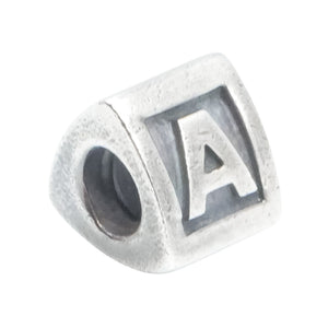 Pandora Alphabet Letter A Charm Sterling Silver Initial Bead – Retired