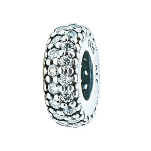 Pandora Inspiration Within Sterling Silver Clear CZ Spacer Charm