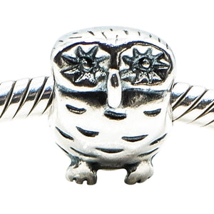 Pandora Retired Owl Sterling Silver Charm