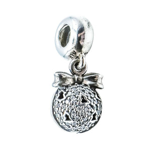 Pandora Rare Retired 2014 Black Friday Christmas Wish Sterling Silver CZ Dangle Charm