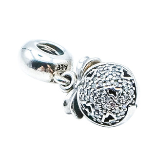 Pandora Rare Retired 2014 Black Friday Christmas Wish Sterling Silver CZ Dangle Charm