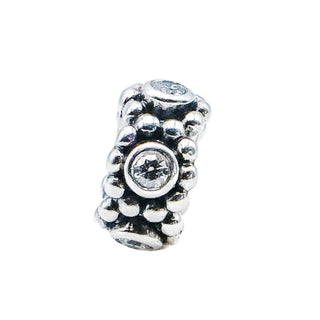 Pandora Retired Her Majesty Sterling Silver Clear CZ Spacer Charm