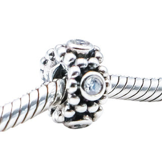 Pandora Retired Her Majesty Sterling Silver Clear CZ Spacer Charm
