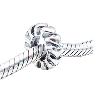 Pandora Retired Heart Row Sterling Silver Love Hearts Spacer Charm Bead