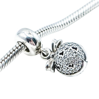 Pandora Rare Retired 2014 Black Friday Christmas Wish Sterling Silver CZ Dangle Charm