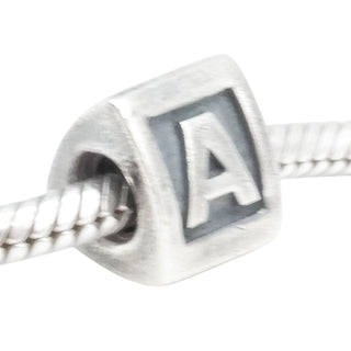 Pandora Alphabet Letter A Charm Sterling Silver Initial Bead – Retired