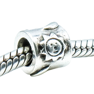 Pandora Retired Moon and Stars Sterling Silver Celestial Sun Moon Charm Bead
