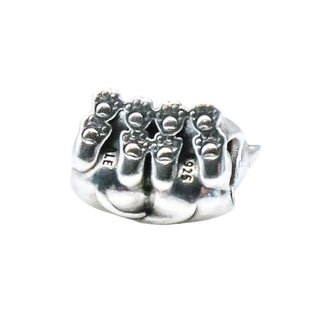 Pandora Retired Purrfect Together Sterling Silver Cats Charm