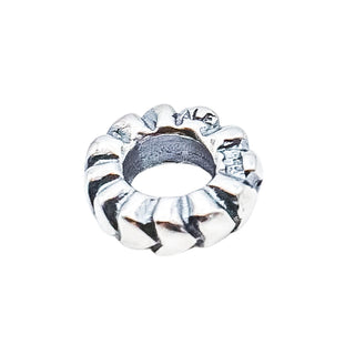 Pandora Retired Heart Row Sterling Silver Love Hearts Spacer Charm Bead