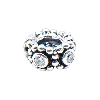 Pandora Retired Her Majesty Sterling Silver Clear CZ Spacer Charm