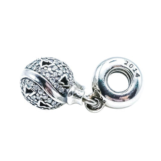 Pandora Rare Retired 2014 Black Friday Christmas Wish Sterling Silver CZ Dangle Charm