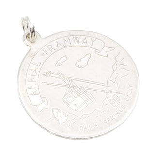 Vintage Palm Springs Aerial Tramway Sterling Silver Charm – 1960s California Travel Souvenir