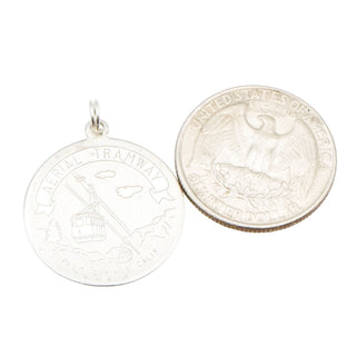 Vintage Palm Springs Aerial Tramway Sterling Silver Charm – 1960s California Travel Souvenir