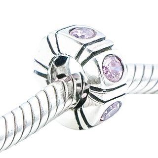 Pandora Trinity Pink Sterling Silver Spacer Charm