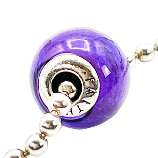 Pandora Essence Faith Sterling Silver Charm With Synthetic Amethyst