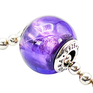 Pandora Essence Faith Sterling Silver Charm With Synthetic Amethyst