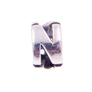 Chamilia Initial Letter N Sterling Silver Charm