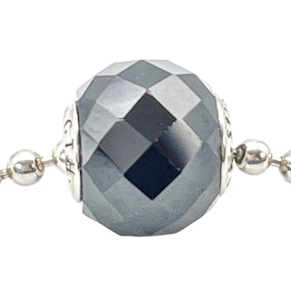 Pandora Essence Strength Sterling Silver Charm With Faceted Black Spinel