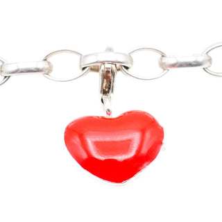 Thomas Sabo Red Heart Locket Sterling Silver Charm Pendant