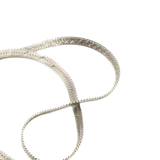 Vintage Sterling Silver Reversible Necklace Size 18 Inches