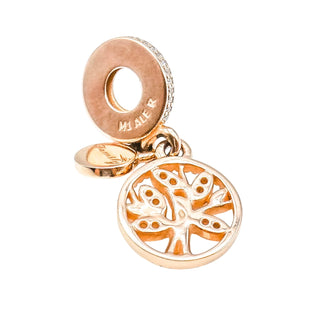 Pandora Rose™ Family Tree Dangle 14K Rose Gold Plated Sterling Silver Charm