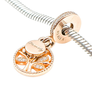Pandora Rose™ Family Tree Dangle 14K Rose Gold Plated Sterling Silver Charm