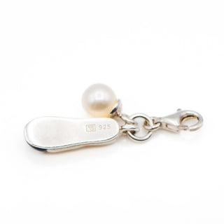 Thomas Sabo Ballerina Shoe And Pearl Sterling Silver Charm Pendant 0765-258-14