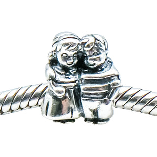 Chamilia Brother Sister Sterling Silver Family Charm Bead Sibling Love Gift