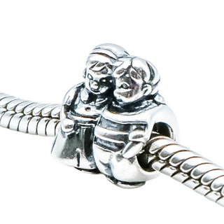 Chamilia Brother Sister Sterling Silver Family Charm Bead Sibling Love Gift