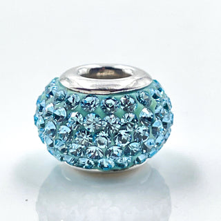 KAY's "Charmed Memories" Disney FROZEN Blue Pave Crystals Charm With Silver Core