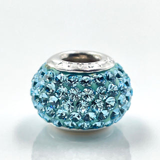 KAY's "Charmed Memories" Disney FROZEN Blue Pave Crystals Charm With Silver Core