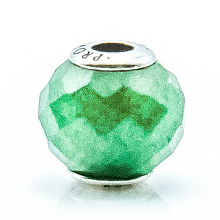 Pandora ESSENCE Prosperity Sterling Silver Charm With Faceted Green Aventurine