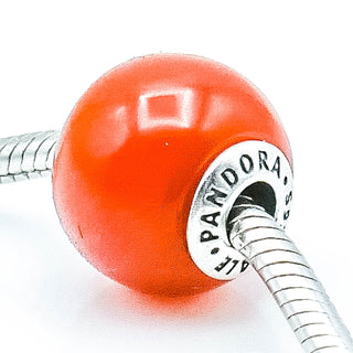 Pandora ESSENCE Energy Sterling Silver Charm With Smooth Carnelian
