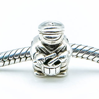 OHM Beads Marching Band SNARE DRUM Drummer Sterling Silver Charm