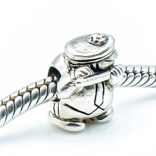 OHM Beads Marching Band FLUTE Sterling Silver Charm Flute Player