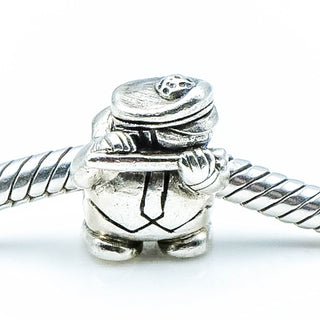 OHM Beads Marching Band FLUTE Sterling Silver Charm Flute Player