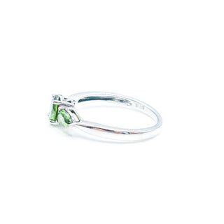 Sterling Silver Chrome Diopside Ring Size 7