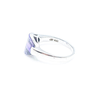 Sterling Silver Purple CZ Ring Size 9