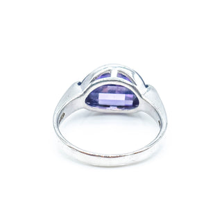 Sterling Silver Purple CZ Ring Size 9