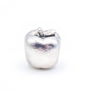 Apple Charm Bead in Sterling Silver