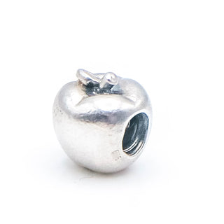 Apple Charm Bead in Sterling Silver