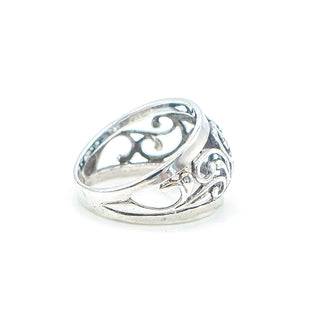 PREMIER DESIGNS Sterling Silver Floral Scroll Ring Size 5